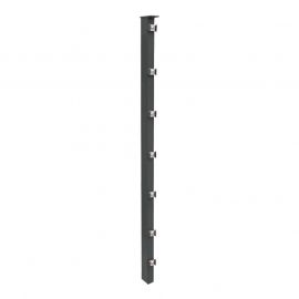 Zaunpfosten Mod. P - Ausführung: anthrazit beschichtet, für Zaunhöhe: 143 cm, Länge: 148,5 cm, Befestigungspunkte: 8