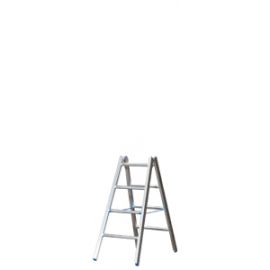 Alu-Sprossen Stehleiter für Maler Mod. M - Sprossenanzahl: 2 x 4, Länge: ca. 1,45 m