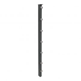 Zaunpfosten Mod. P - Ausführung: anthrazit beschichtet, für Zaunhöhe: 103 cm, Länge: 150 cm, Befestigungspunkte: 6