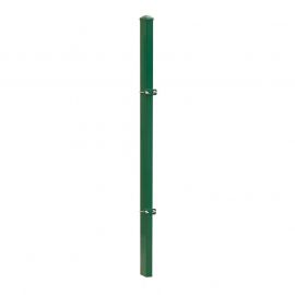 Zaunpfosten Mod. U - Ausführung: grün beschichtet, für Zaunhöhe: 203 cm, Länge: 260 cm, Befestigungspunkte: 4
