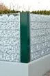 Eckverbinder für Gabionenwand Easy - Ausführung: grün beschichtet, Höhe: 183 cm