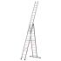 Euro-Profi Mehrzweckleiter 3-tlg. Mod. S307 - Sprossenanzahl: 3 x 12, max. Arbeitshöhe: 9,30 m
