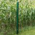Zaunpfosten Mod. U - Ausführung: anthrazit beschichtet, für Zaunhöhe: 83 cm, Länge: 130 cm, Befestigungspunkte: 2